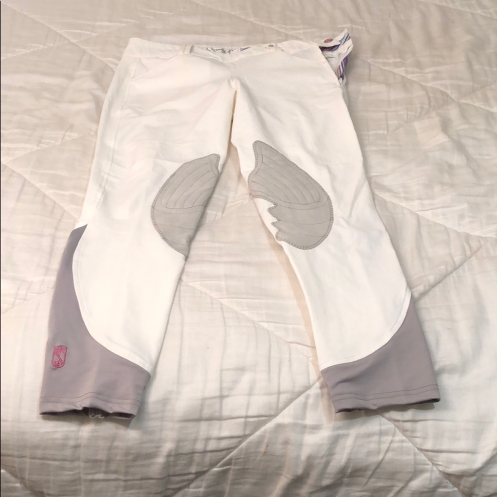 Tredstep Symphony Side Zip White Show Breeches